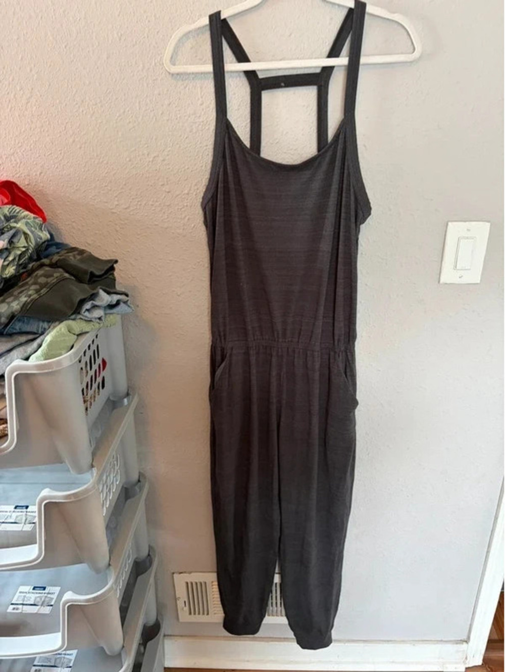 Prana grey jumpsuit M
